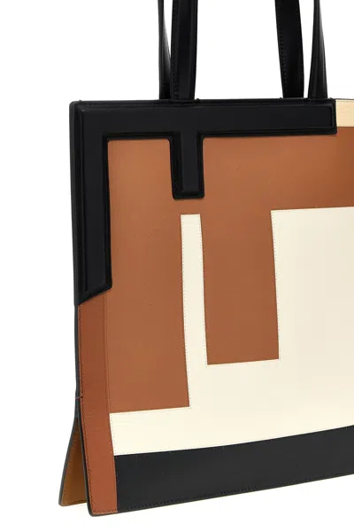 Shop Fendi Women ' Flip Medium' Shopping Bag In Multicolor