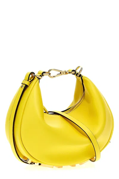 Shop Fendi Women 'graphy Mini' Handbag In Yellow