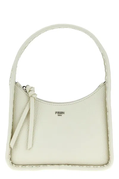 Shop Fendi Women 'mini Fendessence' Handbag In White