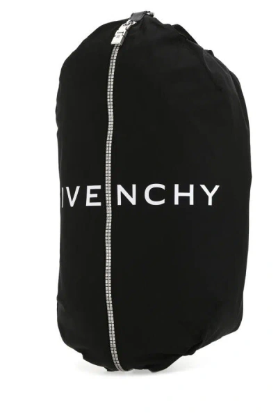 Shop Givenchy Man Black Nylon G-zip Backpack