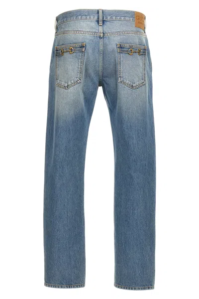 Shop Gucci Men 'morsetto' Jeans In Blue