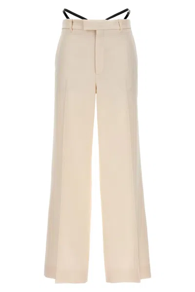 Shop Gucci Women Cady Trousers In White