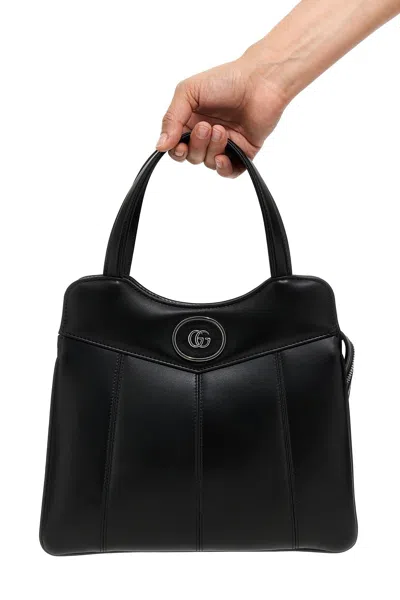 Shop Gucci Women Petite Gg Small Handbag In Black