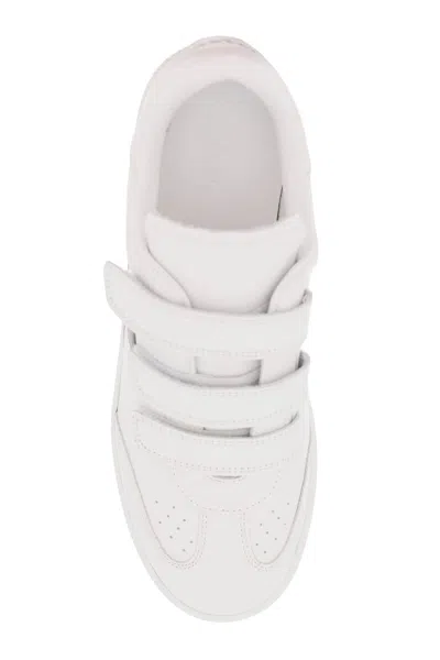Shop Isabel Marant Beth Leather Sneakers Women In White