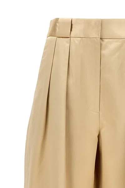 Shop Khaite Women 'rico' Pants In Cream