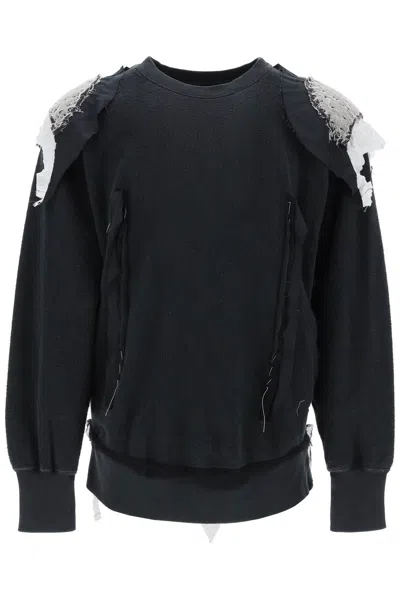 Shop Maison Margiela Inside-out Sweatshirt Men In Black