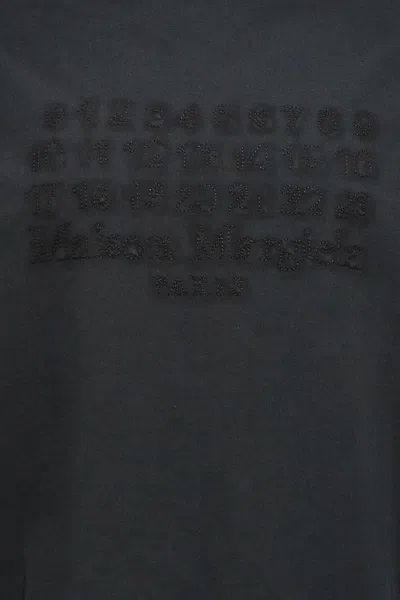 Shop Maison Margiela Women Logo Embroidery T-shirt In Gray