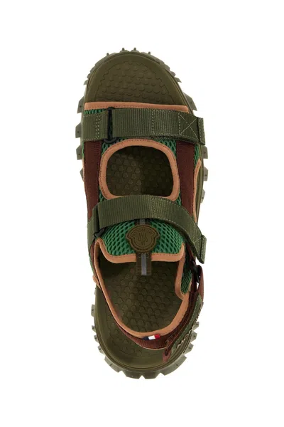 Shop Moncler Men 'trailgrip Vela' Sandals In Multicolor
