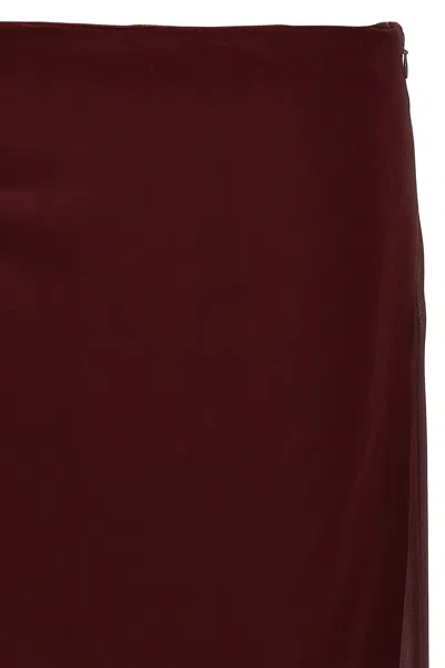 Shop Prada Women Georgette Skirt In Multicolor