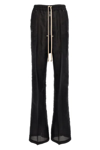 Shop Rick Owens Women 'drawstring Geth Belas' Trousers In Black