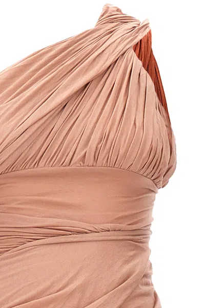 Shop Rick Owens Women 'lido Draped' Maxi Dress In Pink
