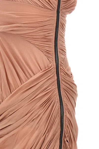 Shop Rick Owens Women 'lido Draped' Maxi Dress In Pink