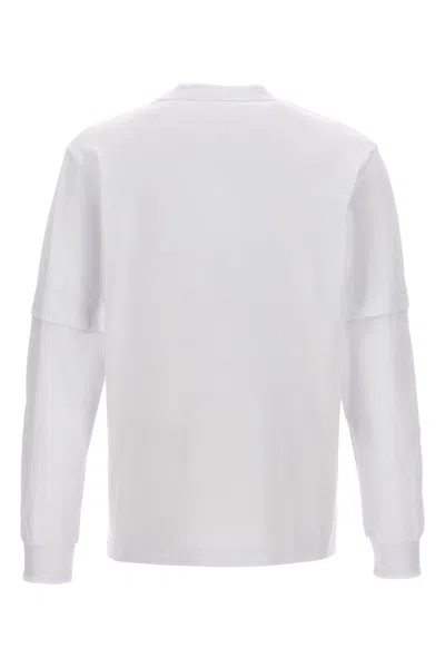Shop Sacai Men T-shirt  X Carhartt Wip In White