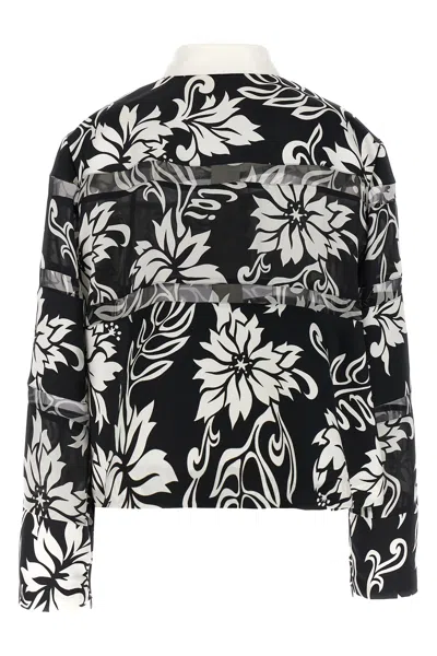 Shop Sacai Women 'floral Print' Shirt In Multicolor