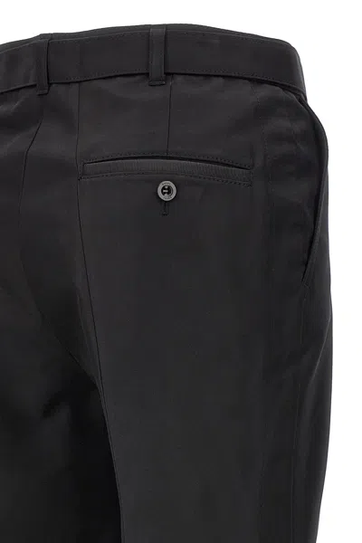 Shop Sacai Women Gabardine Flared Trousers In Black