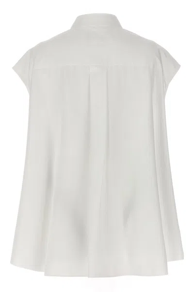 Shop Sacai Women Overlay Shirt In White