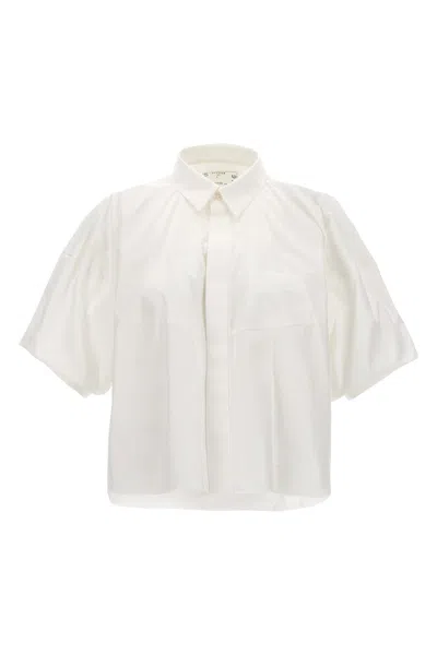 Shop Sacai Women Poplin Shirt In White