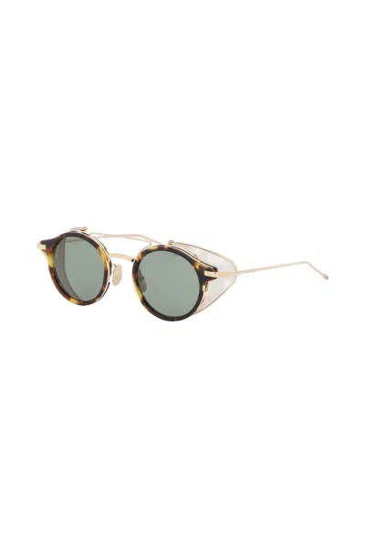 Shop Thom Browne Sunglasses With Side Protectors Men