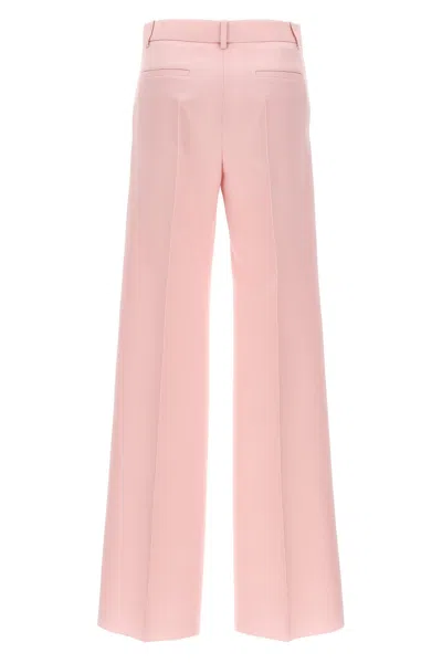 Shop Valentino Garavani Women  Crepe Couture Pants In Pink