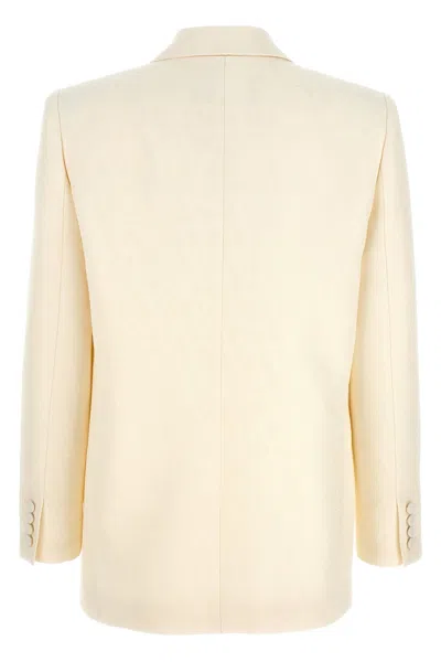 Shop Valentino Garavani Women  'toile Iconographe' Blazer In White