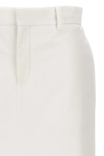 Shop Valentino Garavani Women  Longuette Skirt In White