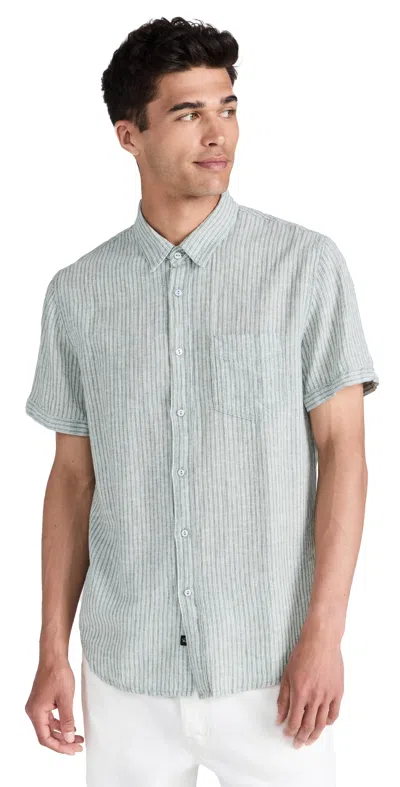 Shop Rails Carson Shirt Clover Aqua Stripe