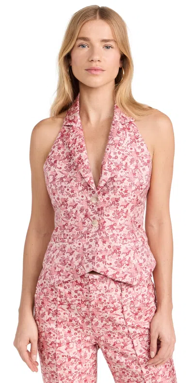 Shop Rosie Assoulin Country Rabbit Vest Pink