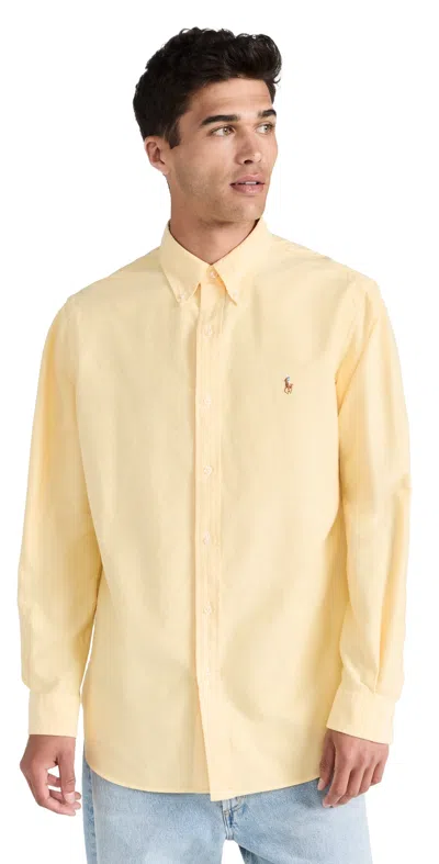 Shop Polo Ralph Lauren Classic Fit Oxford Shirt Yellow