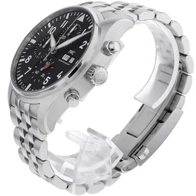 Shop Iwc Schaffhausen Iwc Pilot's Chronograph Automatic Black Dial Men's Watch Iw378002