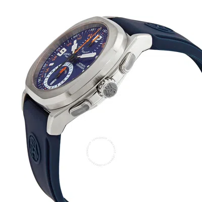 Shop Armand Nicolet Jh9 Chronograph Automatic Blue Dial Men's Watch A668haa-bo-gg4710u In Black / Blue