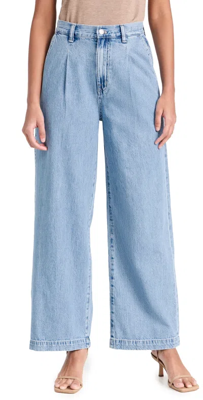 Shop Madewell The Harlow Wide Leg Jeans Benica Wash