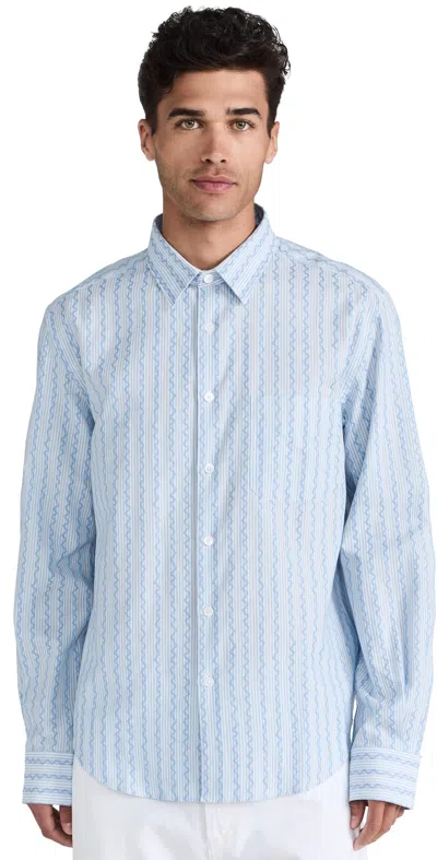 Shop Missoni Long Sleeve Shirt Light Blue Tones