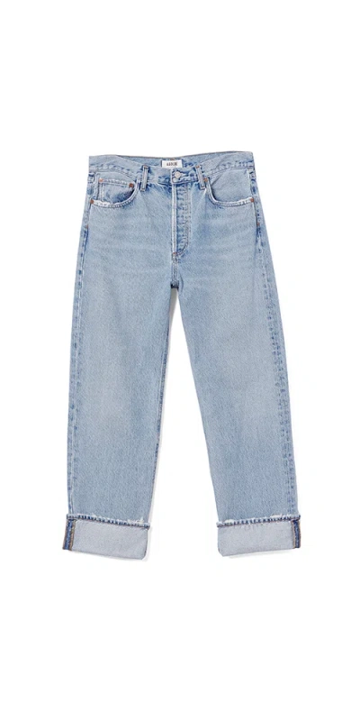 Shop Agolde Fran Low Slung Straight Jean Force