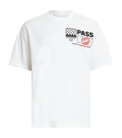 Shop Allsaints Pass T-shirt In White