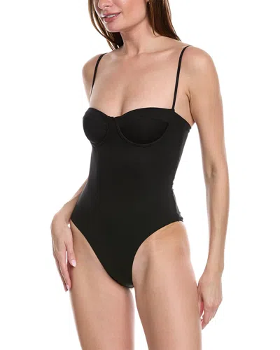 Shop Solid & Striped The Gianna One-piece In Black