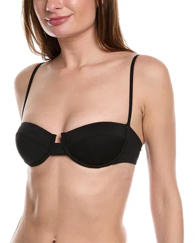 Shop Solid & Striped The Arlo Bikini Top In Black