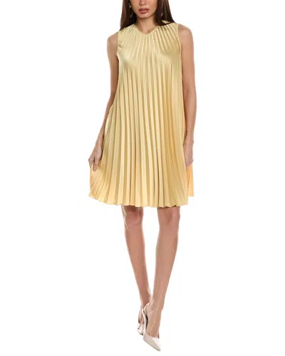 Shop Red Valentino Sleeveless Mini Dress In Yellow