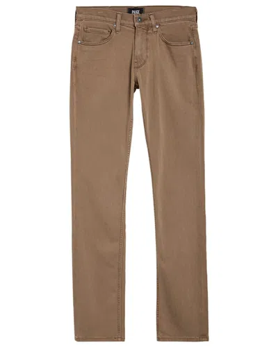 Shop Paige Federal Straight Jean In Brown