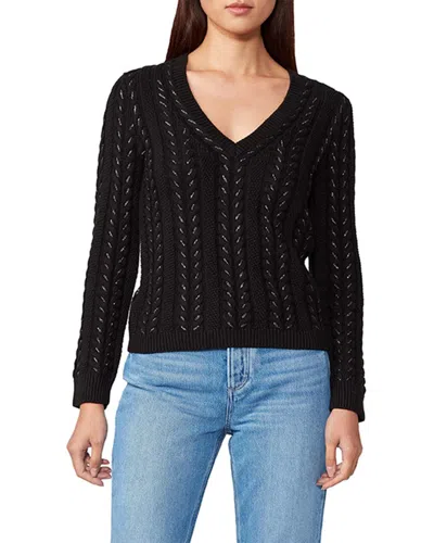 Shop Paige Dorthea V-neck Sweater In Black