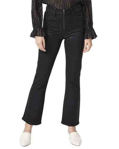 Shop Paige Claudine Front Zip Straight Pant In Black