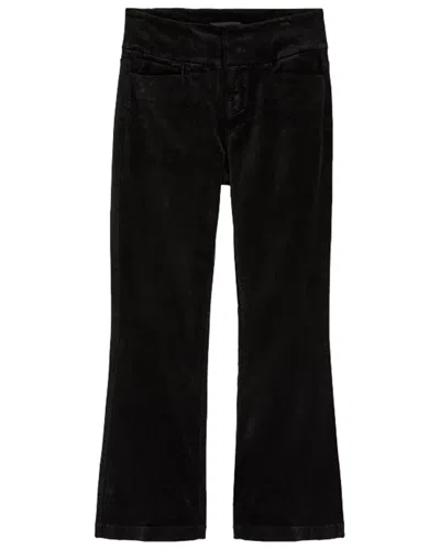 Shop Paige High-rise Claudine Wide Flare Pant In Black