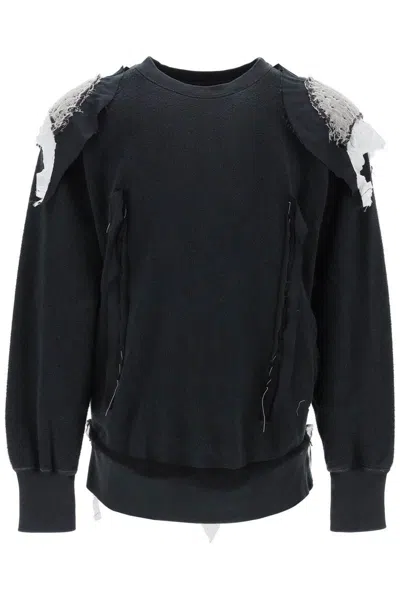 Shop Maison Margiela Inside-out Sweatshirt In Black