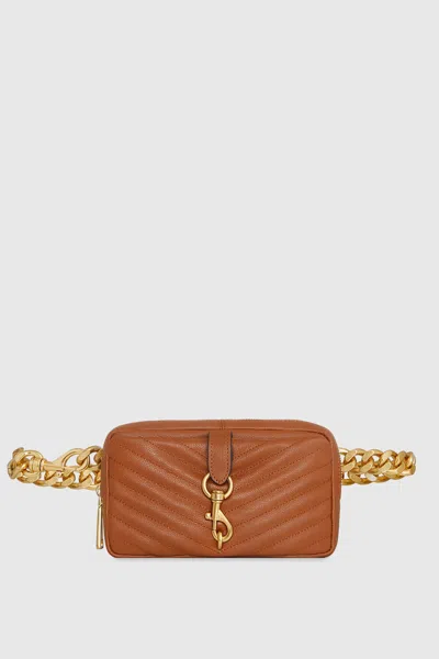 Shop Rebecca Minkoff Edie Belt Bag In Brown