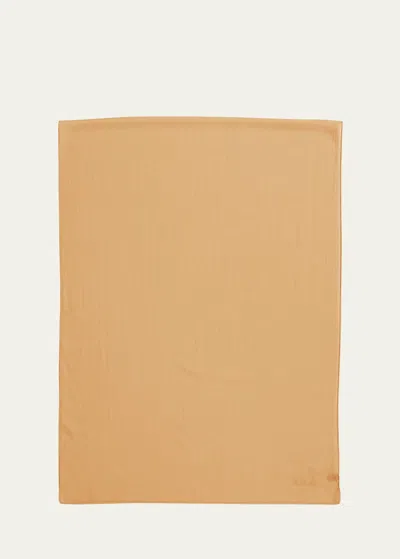 Shop Loro Piana Signature Cashmere-blend Stole In Golden Joinery