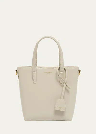 Shop Saint Laurent Toy Leather Shopping Tote Bag In 9207 Crema Soft