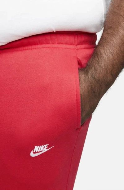 Shop Nike Sportswear Club Fleece Sweatpants In University Red/ White