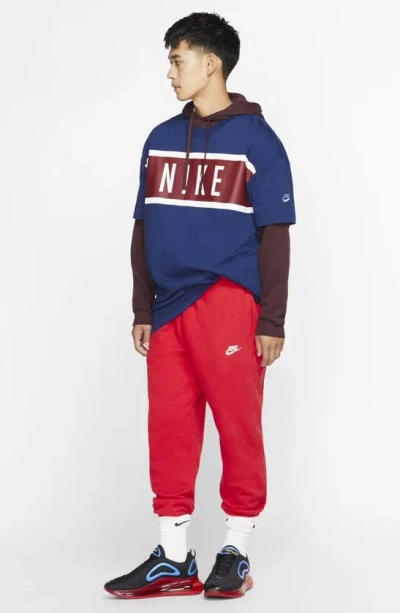 Shop Nike Sportswear Club Fleece Sweatpants In University Red/ White
