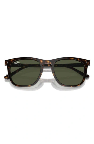 Ray Ban 53mm Polarized Square Sunglasses In Havana