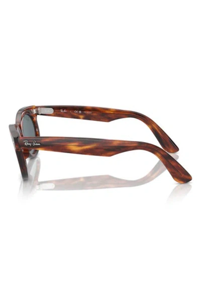 Ray Ban Wayfarer Transitions 50mm Oval Sunglasses In Striped Havana
