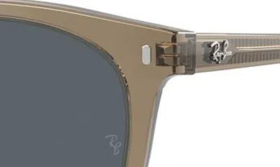 Ray Ban 53mm Polarized Square Sunglasses In Transparent